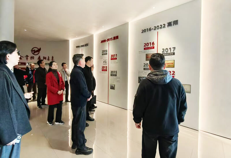 Leaders from Chongqing Dazu High tech Zone visit Zhanxiang Automobile and Motorcycle Parts for inspection and guidance